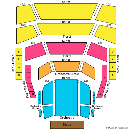 Holland Performing Arts Center Seating Chart